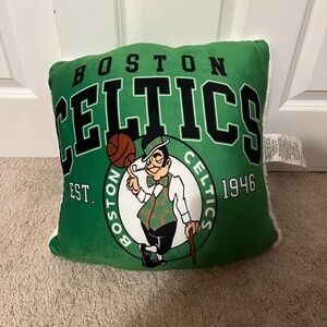 Boston Celtics Green Throw Pillow